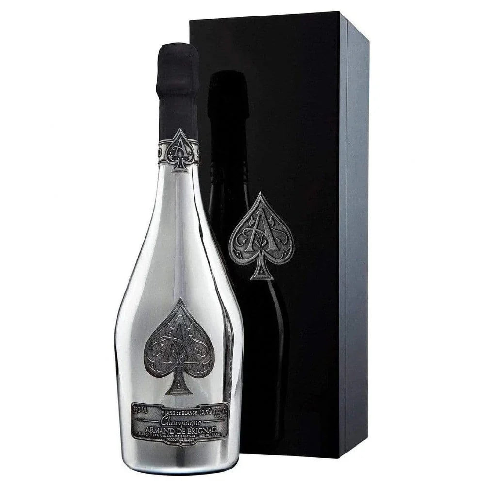 【古酒】【 並行】アルマンド ブリニャック ブラン ド ブラン シルバー 750ml 専用箱入り ARMAND DE BRIGNAC BLANC DE BLANCS