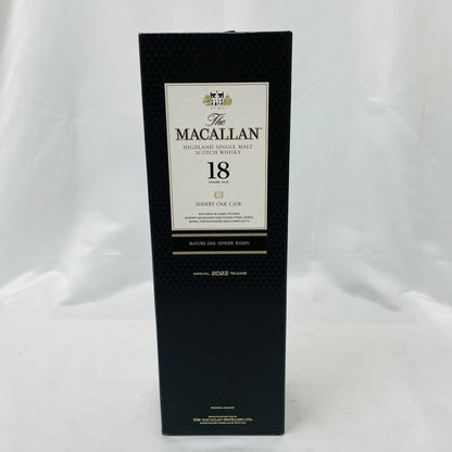 【古酒】ザ マッカラン 18年 ヴィンテージ 2022 シェリーオーク 700ml 箱付 The MACALLAN 日本語ラベル