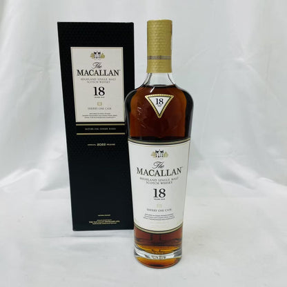 【古酒】ザ マッカラン 18年 ヴィンテージ 2022 シェリーオーク 700ml 箱付 The MACALLAN 日本語ラベル