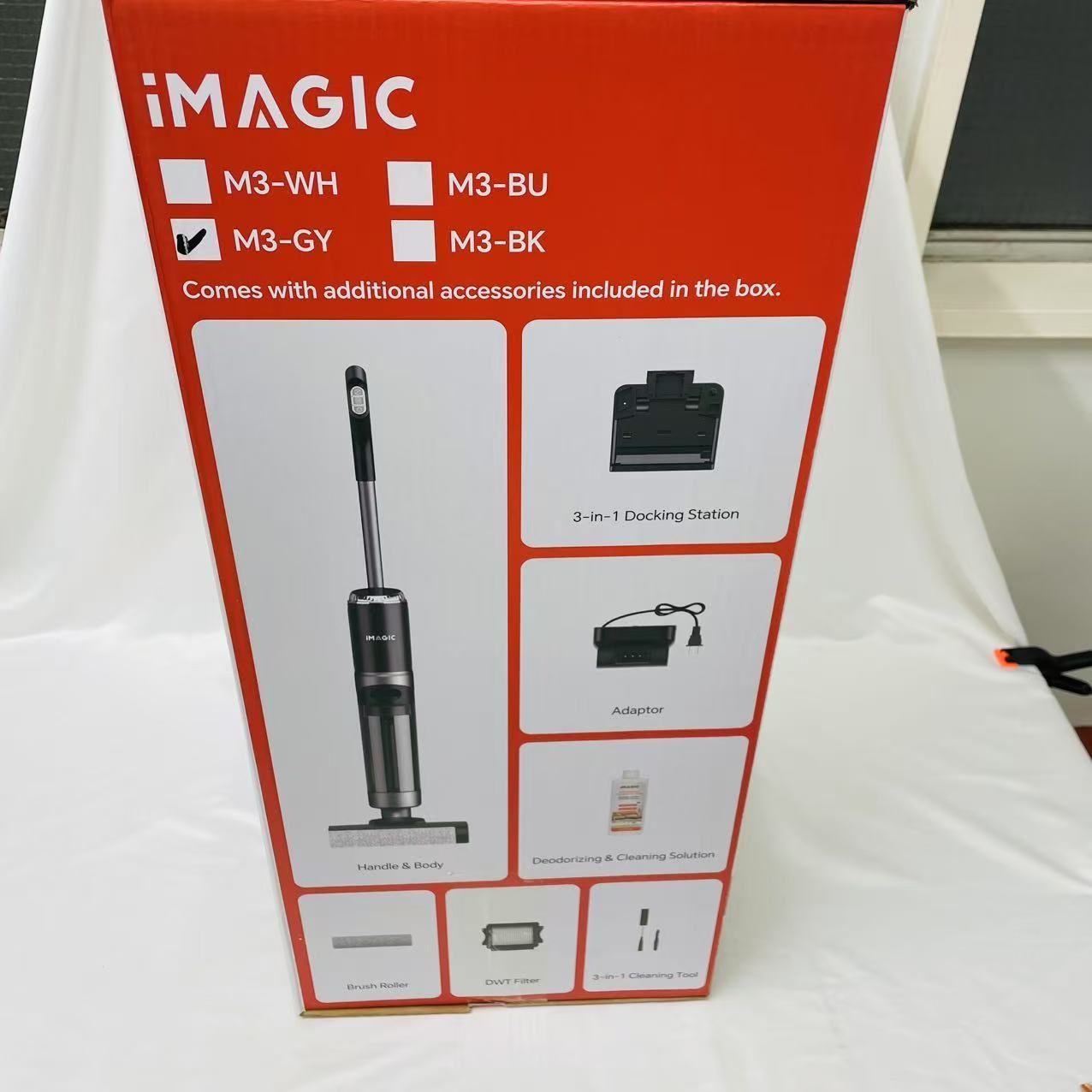 【海外並行品】IMAGIC M3 乾湿両用掃除機 ハードフロア用コードレス掃除機