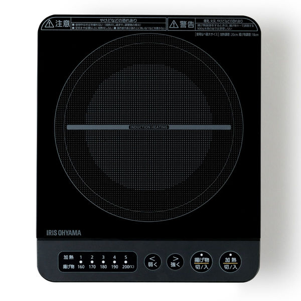 IRIS OHYAMA アイリスオーヤマ IHコンロ 1000W IHK-T38-B ブラック