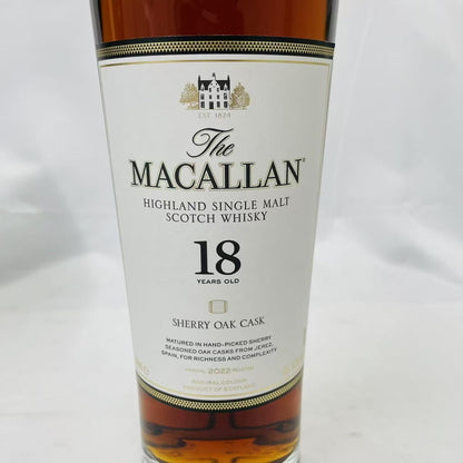 【古酒】ザ マッカラン 18年 ヴィンテージ 2022 シェリーオーク 700ml 箱付 The MACALLAN 日本語ラベル