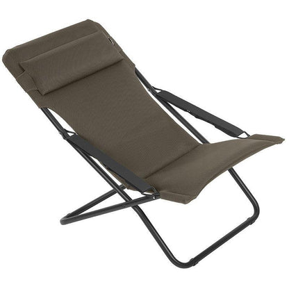 【大型商品】Lafuma ラフマ デッキチェア TRANSABED AIR COMFORT LFM2865-7057 ブラック フランス製