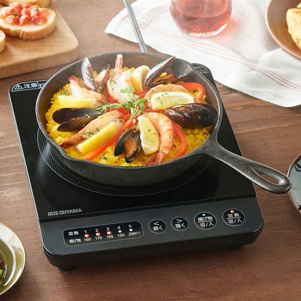 IRIS OHYAMA アイリスオーヤマ IHコンロ 1000W IHK-T38-B ブラック
