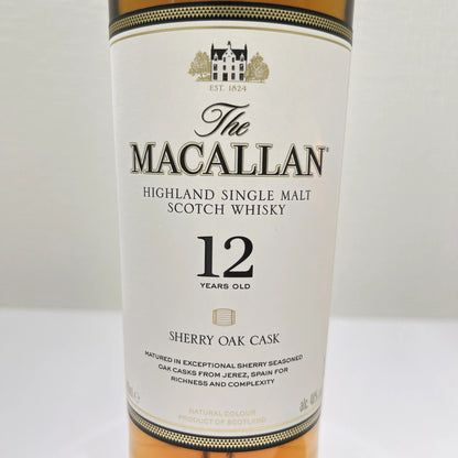 MACALLAN ザ マッカラン 12年 シングルモルト シェリーオークカスク 700ml 40% 箱付 スコッチ